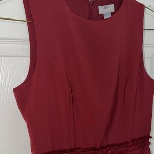 Finders Keepers Deep Red Midi Dress